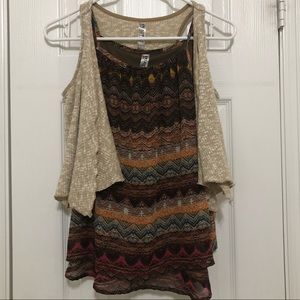 Beautees 2pc Vest and Tank Top